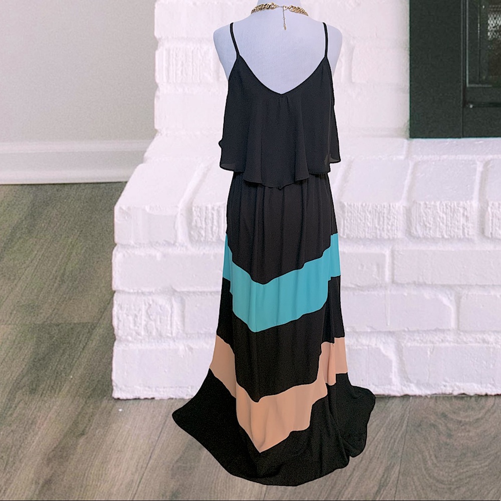 Gibson Latimer Tiered Color Block Maxi Dress - image 3